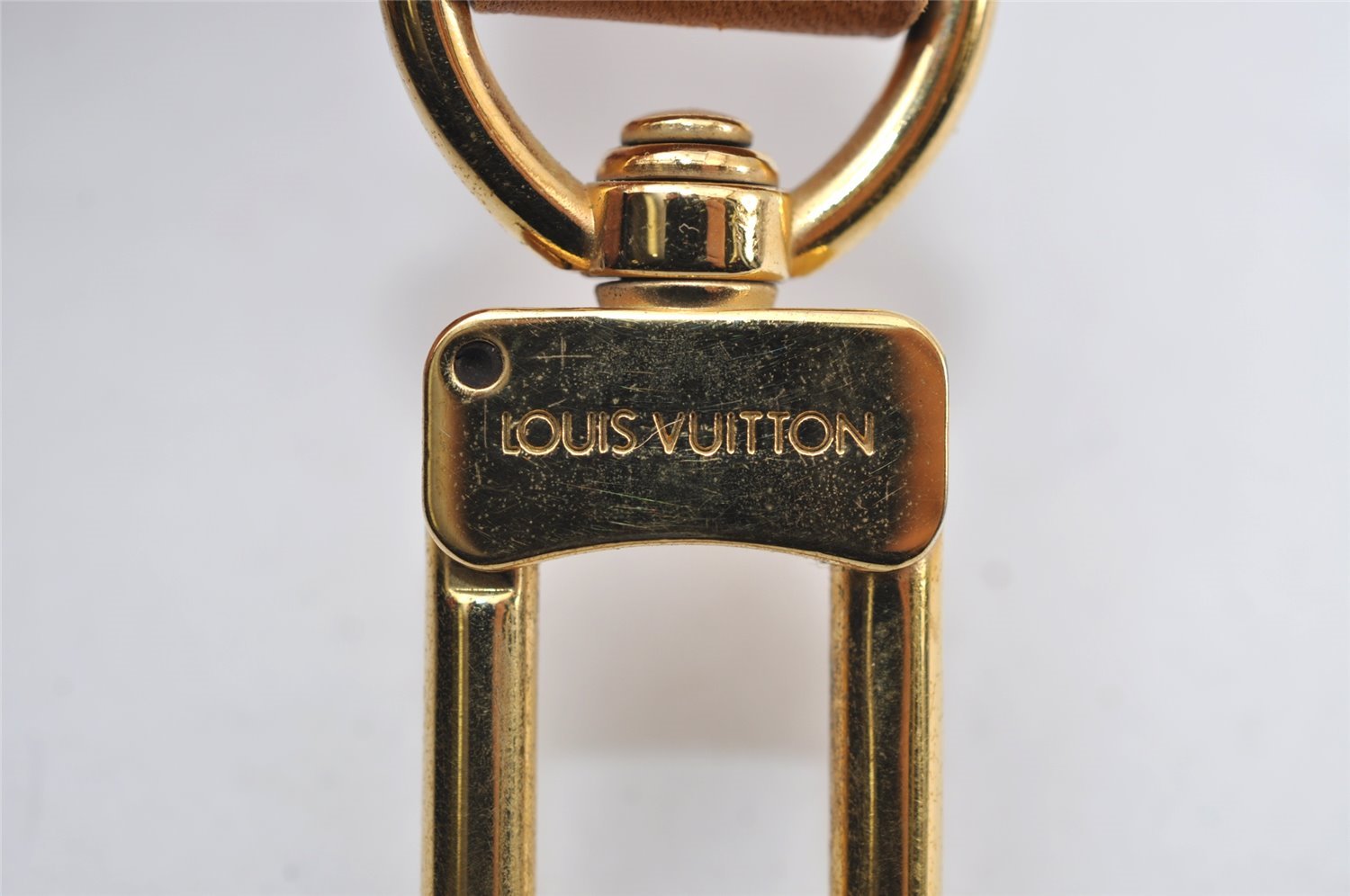 Authentic Louis Vuitton Leather Shoulder Strap Beige 38.8