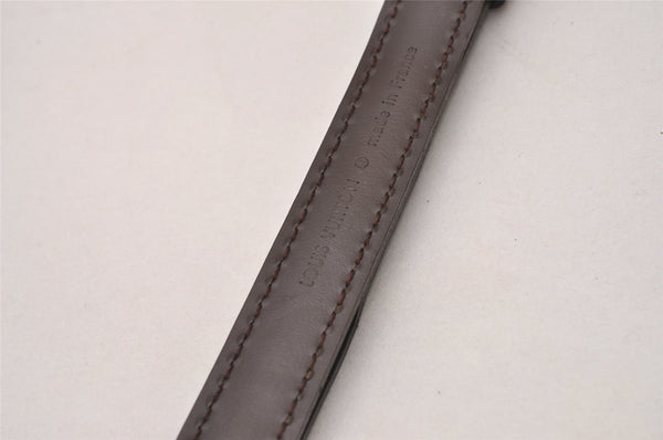 Authentic Louis Vuitton Leather Shoulder Strap Brown 40.4-47.8" LV 9513I