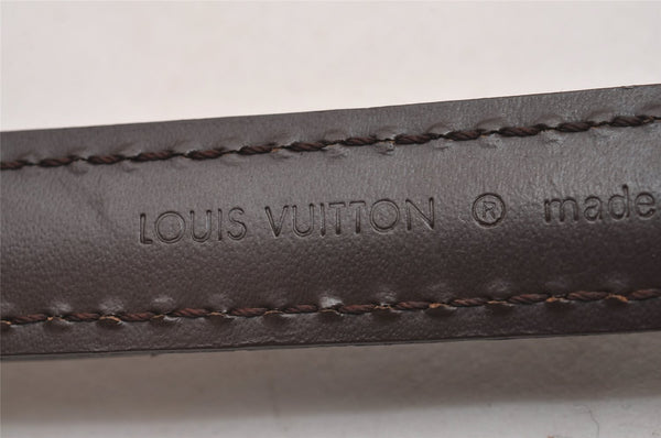 Authentic Louis Vuitton Leather Shoulder Strap Brown 40.4-47.8" LV 9513I