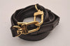 Authentic Louis Vuitton Leather Shoulder Strap Brown 40.4-47.8" LV 9513I