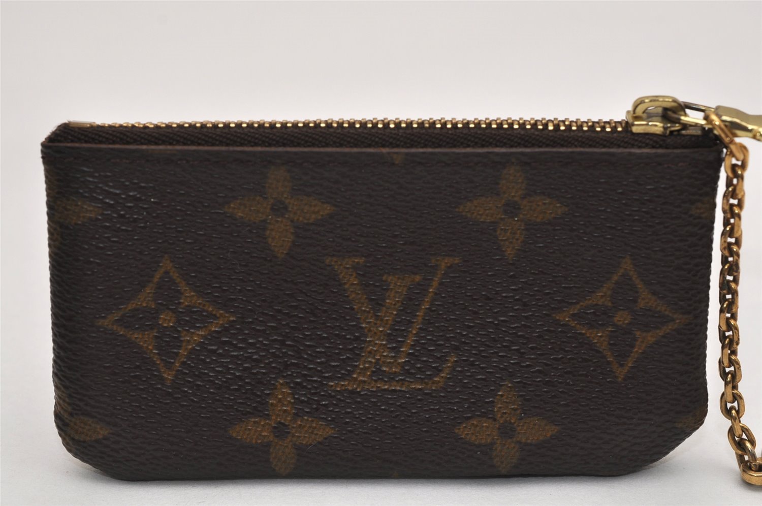 Authentic Louis Vuitton Monogram Pochette Cles Coin Purse Case M62650 LV 9514J