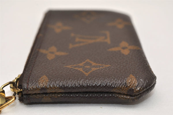 Authentic Louis Vuitton Monogram Pochette Cles Coin Purse Case M62650 LV 9514J