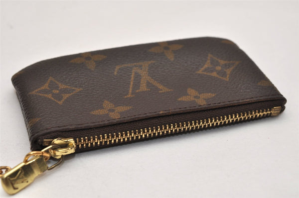 Authentic Louis Vuitton Monogram Pochette Cles Coin Purse Case M62650 LV 9514J