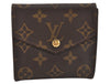 Authentic Louis Vuitton Monogram Porte Monnaie Billets Wallet M61660 LV 9515J