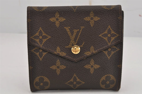 Authentic Louis Vuitton Monogram Porte Monnaie Billets Wallet M61660 LV 9515J