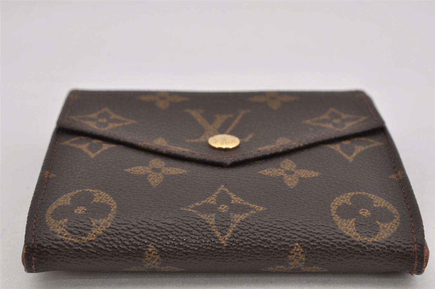 Authentic Louis Vuitton Monogram Porte Monnaie Billets Wallet M61660 LV 9515J