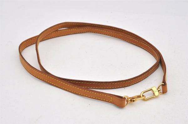 Authentic Louis Vuitton Leather Shoulder Strap Beige 45.5" LV 9516I