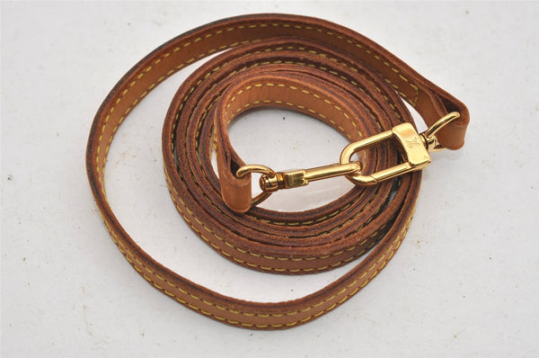 Authentic Louis Vuitton Leather Shoulder Strap Beige 45.5" LV 9516I