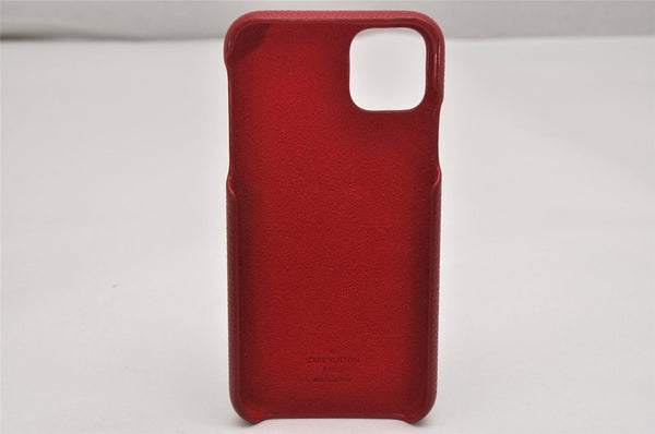 Authentic Louis Vuitton Monogram Bumper 11 Pro Max IPhone Case M69095 Red 9517J