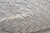 Authentic BOTTEGA VENETA Intrecciato Leather Shoulder Cross Body Bag White 9518I