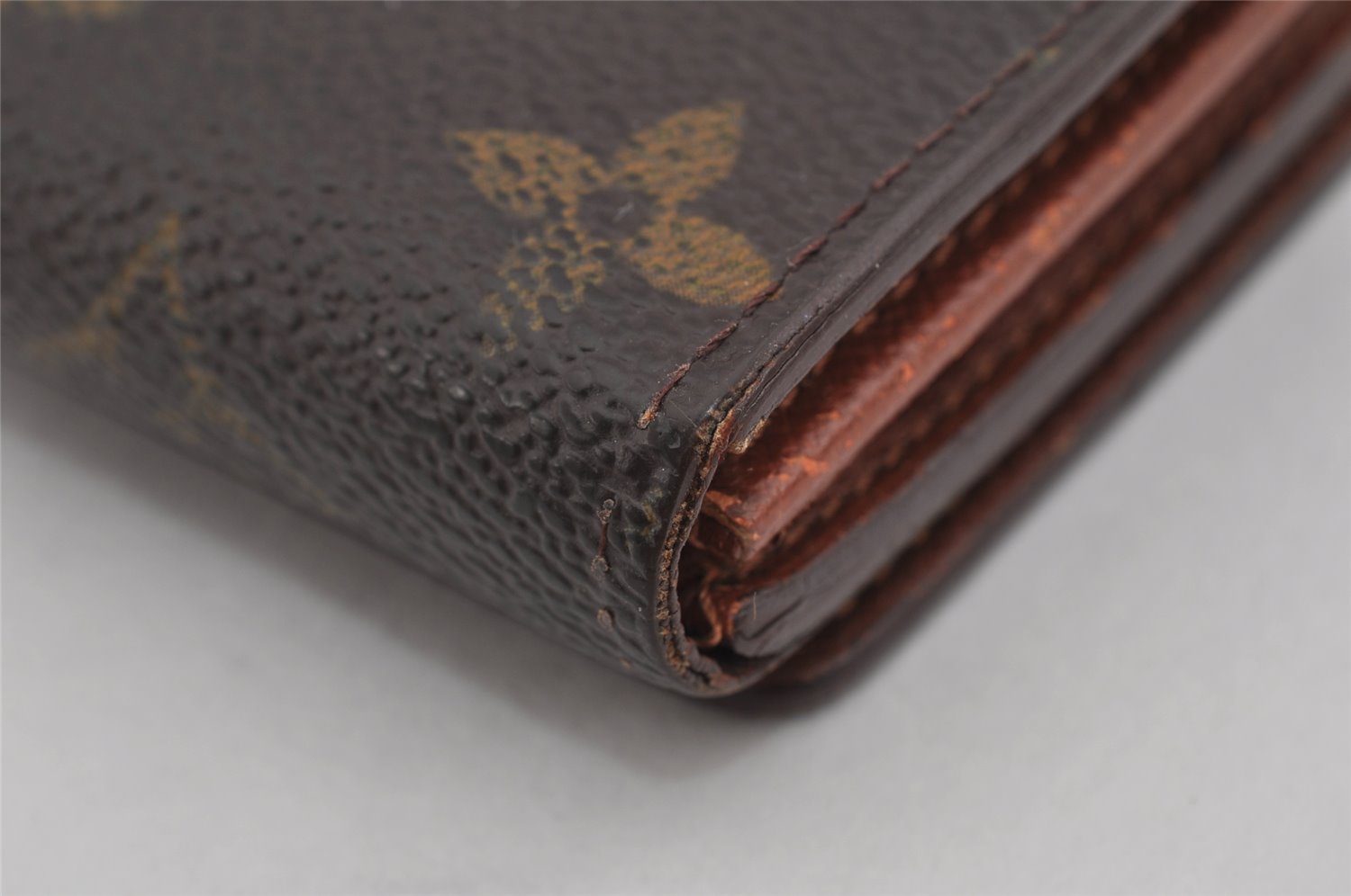 Auth Louis Vuitton Monogram Porte Monnaie Billets Tresor Wallet M61730 LV 9518J