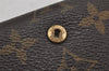 Auth Louis Vuitton Monogram Porte Monnaie Billets Tresor Wallet M61730 LV 9518J