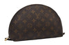 Auth Louis Vuitton Monogram Trousse Demi Ronde 23 Pouch M47520 Junk 9519I