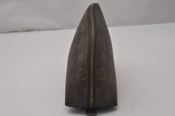 Auth Louis Vuitton Monogram Trousse Demi Ronde 23 Pouch M47520 Junk 9519I