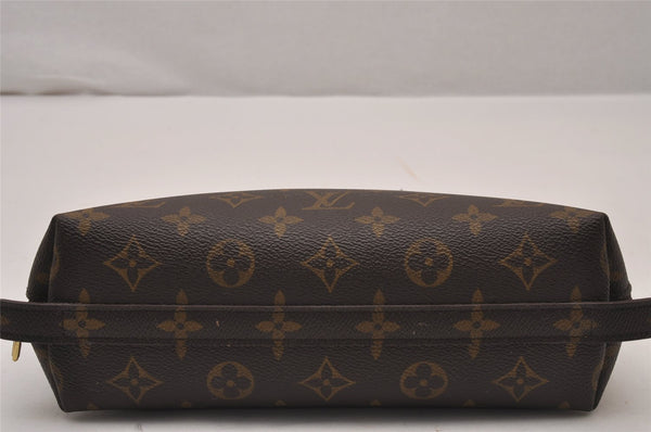 Auth Louis Vuitton Monogram Trousse Demi Ronde 23 Pouch M47520 Junk 9519I