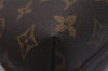Auth Louis Vuitton Monogram Trousse Demi Ronde 23 Pouch M47520 Junk 9519I