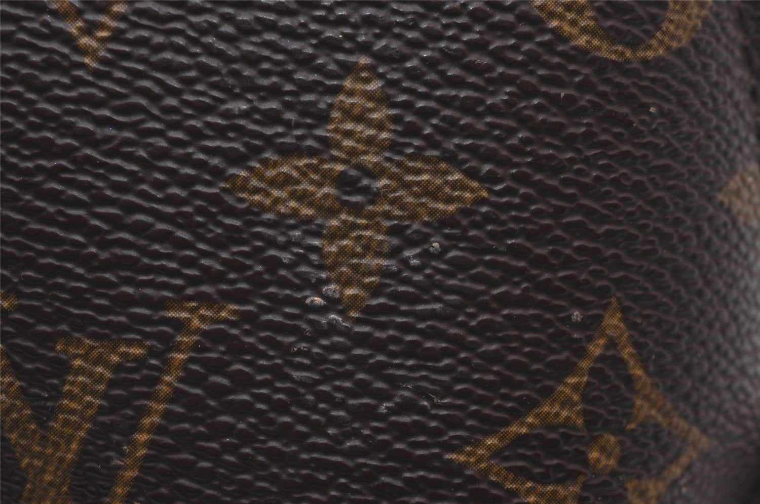 Auth Louis Vuitton Monogram Trousse Demi Ronde 23 Pouch M47520 Junk 9519I