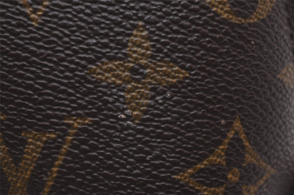 Auth Louis Vuitton Monogram Trousse Demi Ronde 23 Pouch M47520 Junk 9519I