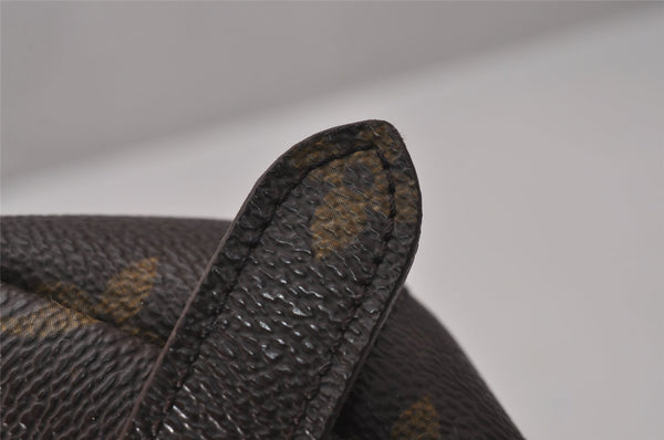 Auth Louis Vuitton Monogram Trousse Demi Ronde 23 Pouch M47520 Junk 9519I