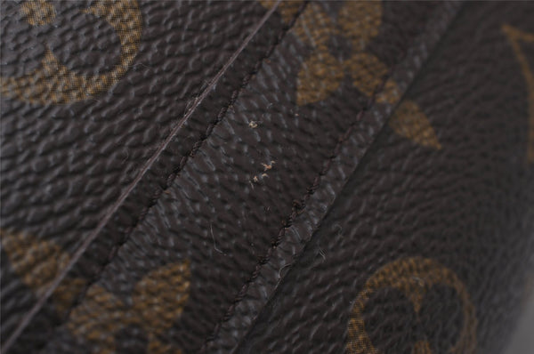 Auth Louis Vuitton Monogram Trousse Demi Ronde 23 Pouch M47520 Junk 9519I