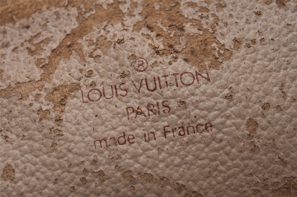 Auth Louis Vuitton Monogram Trousse Demi Ronde 23 Pouch M47520 Junk 9519I