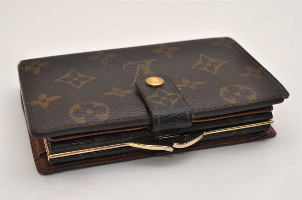 Auth Louis Vuitton Monogram Porte Monnaie Billets Viennois M61663 Wallet 9519J