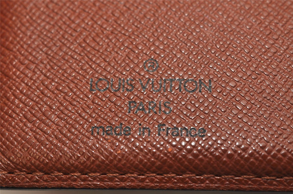 Auth Louis Vuitton Monogram Porte Monnaie Billets Viennois M61663 Wallet 9519J