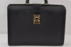 Authentic Louis Vuitton Epi Serviette Fermoir Briefcase M54352 Black LV 9521I