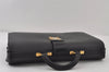 Authentic Louis Vuitton Epi Serviette Fermoir Briefcase M54352 Black LV 9521I