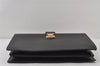 Authentic Louis Vuitton Epi Serviette Fermoir Briefcase M54352 Black LV 9521I