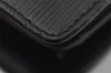 Authentic Louis Vuitton Epi Serviette Fermoir Briefcase M54352 Black LV 9521I