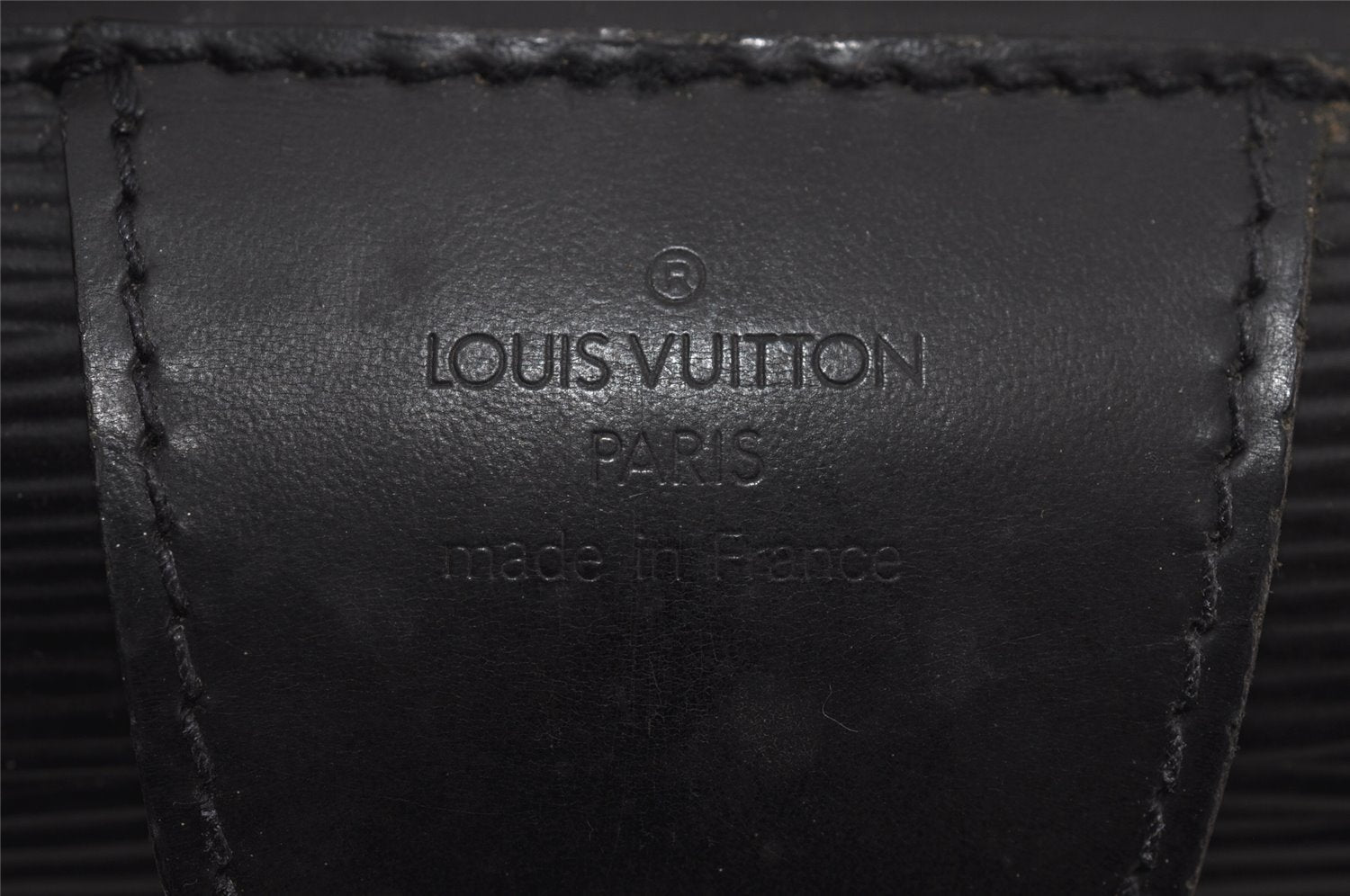 Authentic Louis Vuitton Epi Serviette Fermoir Briefcase M54352 Black LV 9521I