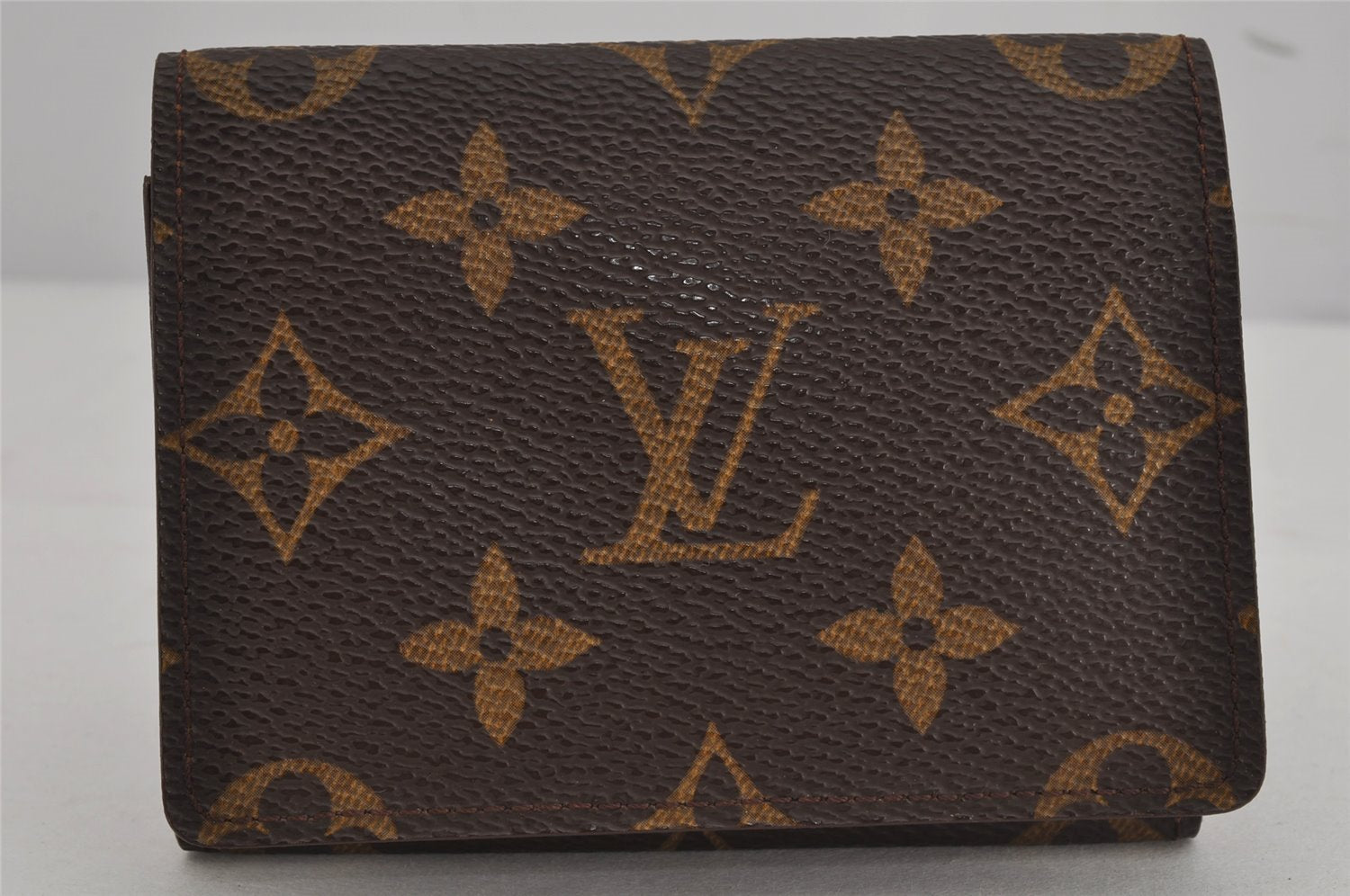 Auth Louis Vuitton Monogram Enveloppe Carte de Visite Card Case M62920 LV 9521J