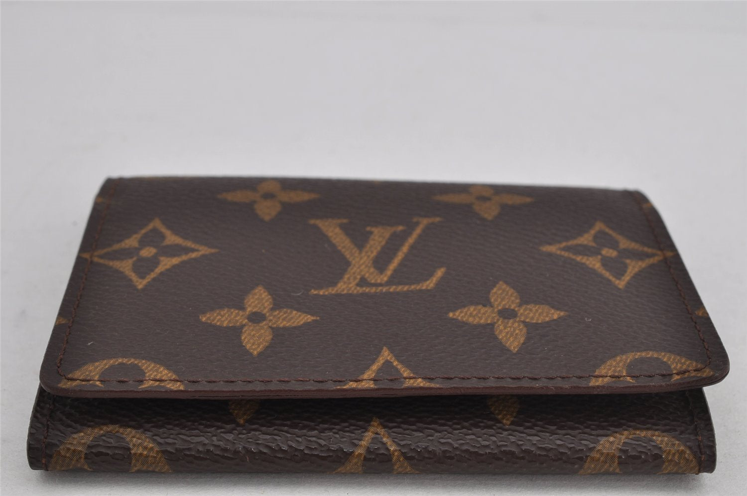 Auth Louis Vuitton Monogram Enveloppe Carte de Visite Card Case M62920 LV 9521J