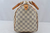 Authentic Louis Vuitton Damier Azur Speedy30 Hand Boston Bag N41533 LV 9522I