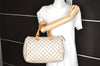 Authentic Louis Vuitton Damier Azur Speedy30 Hand Boston Bag N41533 LV 9522I