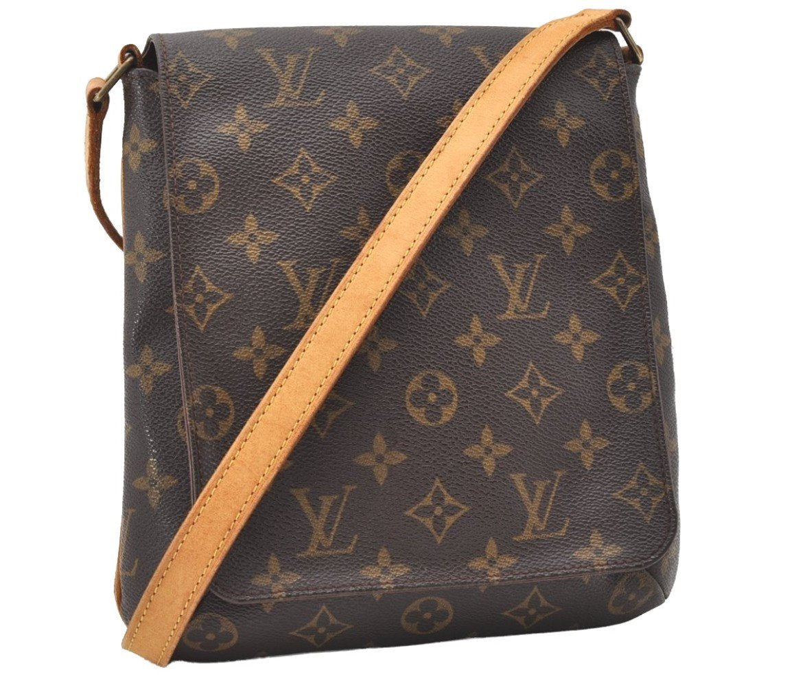Auth Louis Vuitton Monogram Musette Salsa M51387 Long Shoulder Cross Bag 9523I