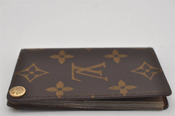 Auth Louis Vuitton Monogram Porte Cartes Credit Pression M60937 Card Case 9523J