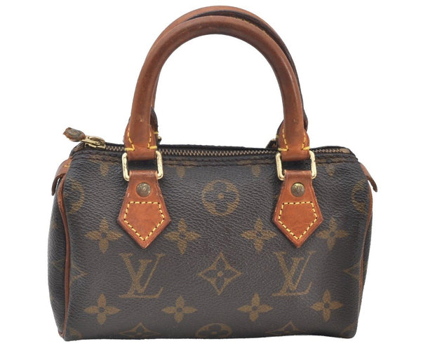 Authentic Louis Vuitton Monogram Mini Speedy Hand Bag Purse M41534 LV 9525H