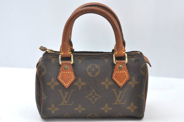 Authentic Louis Vuitton Monogram Mini Speedy Hand Bag Purse M41534 LV 9525H