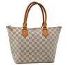 Authentic Louis Vuitton Damier Azur Saleya PM Shoulder Tote Bag N51186 LV 9526I