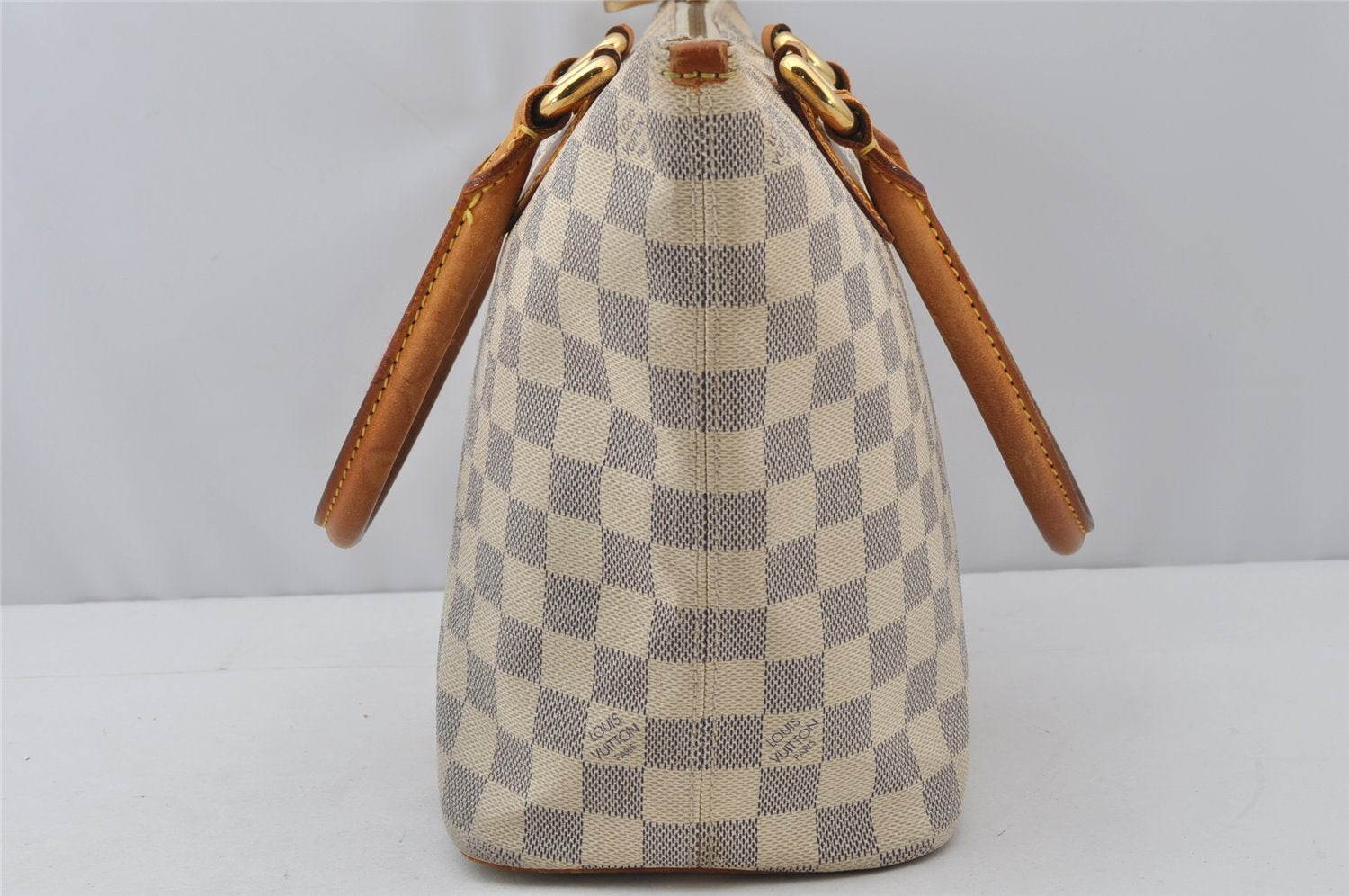 Authentic Louis Vuitton Damier Azur Saleya PM Shoulder Tote Bag N51186 LV 9526I