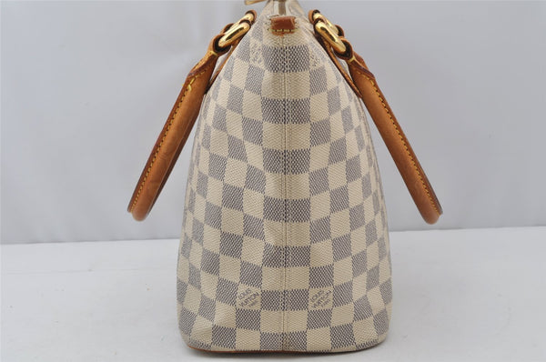Authentic Louis Vuitton Damier Azur Saleya PM Shoulder Tote Bag N51186 LV 9526I