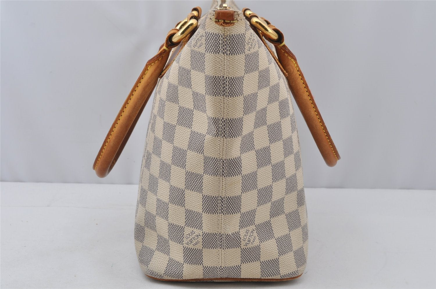 Authentic Louis Vuitton Damier Azur Saleya PM Shoulder Tote Bag N51186 LV 9526I