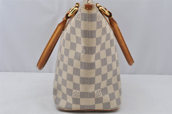 Authentic Louis Vuitton Damier Azur Saleya PM Shoulder Tote Bag N51186 LV 9526I