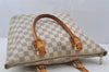 Authentic Louis Vuitton Damier Azur Saleya PM Shoulder Tote Bag N51186 LV 9526I