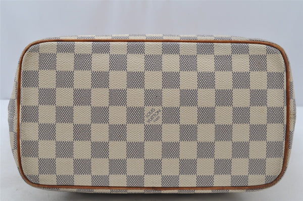 Authentic Louis Vuitton Damier Azur Saleya PM Shoulder Tote Bag N51186 LV 9526I