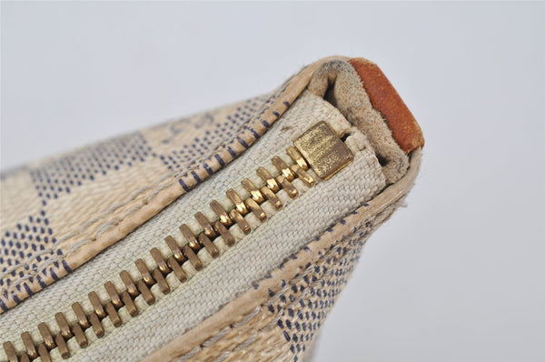 Authentic Louis Vuitton Damier Azur Saleya PM Shoulder Tote Bag N51186 LV 9526I