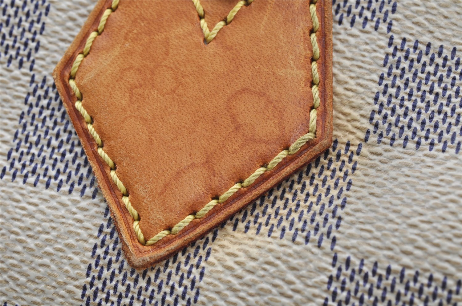 Authentic Louis Vuitton Damier Azur Saleya PM Shoulder Tote Bag N51186 LV 9526I