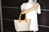 Authentic Louis Vuitton Damier Azur Saleya PM Shoulder Tote Bag N51186 LV 9526I